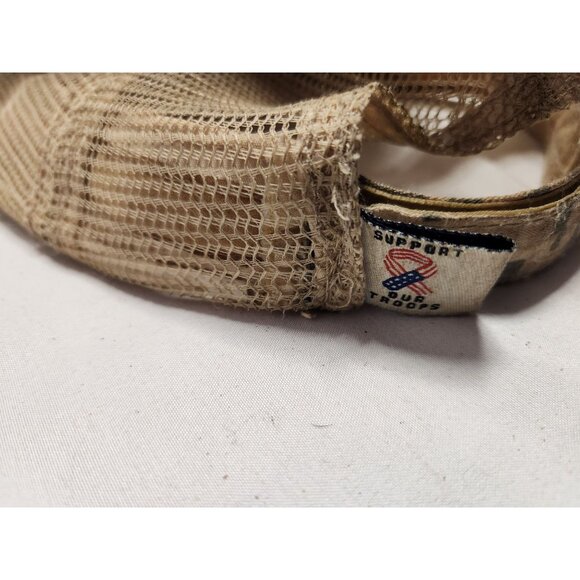 Chevrolet Camouflage Mesh Trucker Hat With American Flag - Picture 6 of 7